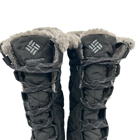 Columbia Women's Waterproof 200g Winter Snow Boots Black Quilted Size 10‎ - Picture 4 of 12